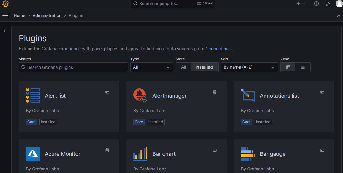 Grafana Add Plugins